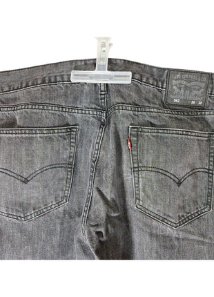 RARE LEVIS 562 LOOSE TAPER MEN'S BUTTON FLY BLACK DENIM JEANS 36x30