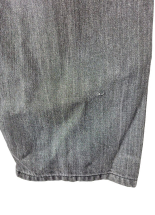 RARE LEVIS 562 LOOSE TAPER MEN'S BUTTON FLY BLACK DENIM JEANS 36x30