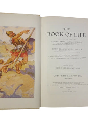 Vintage 1960 THE BOOK OF LIFE 5 VOLUMES Bible Commentary - Newton Hall