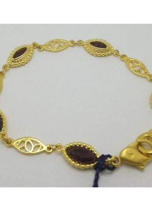 SWAROVSKI Swan Signed Purple/Amber Crystal Gold Tone Bracelet
