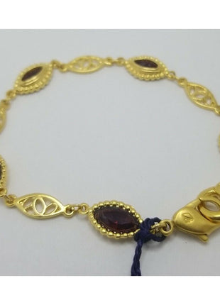 SWAROVSKI Swan Signed Purple/Amber Crystal Gold Tone Bracelet