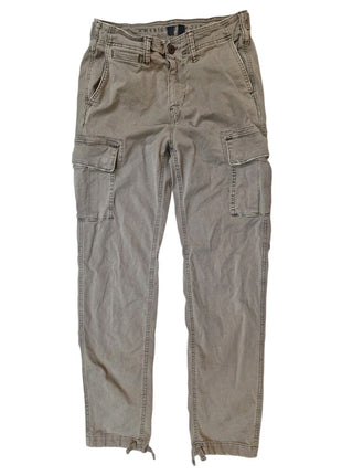 American Eagle Outfitters Men’s Flex Cargo Pants Size 29x34 Gray Cotton Mid Rise Hiking