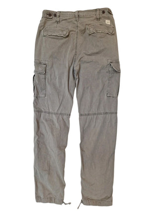 American Eagle Outfitters Flex Cargo Pants Men 29x34 Gray Cotton Mid Rise Hiking