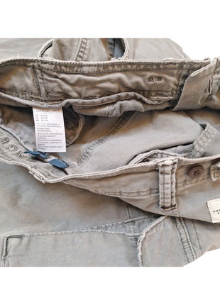 American Eagle Outfitters Flex Cargo Pants Men 29x34 Gray Cotton Mid Rise Hiking