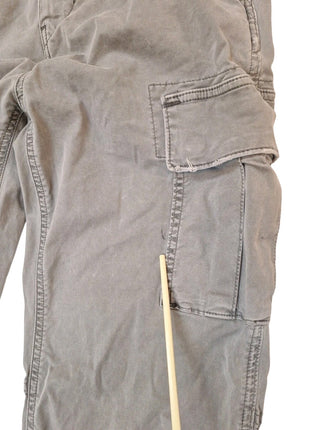 American Eagle Outfitters Flex Cargo Pants Men 29x34 Gray Cotton Mid Rise Hiking