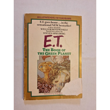 E.T. The Book of the Green Planet William Kotzwinkle Paperback Book 1985 Vintage