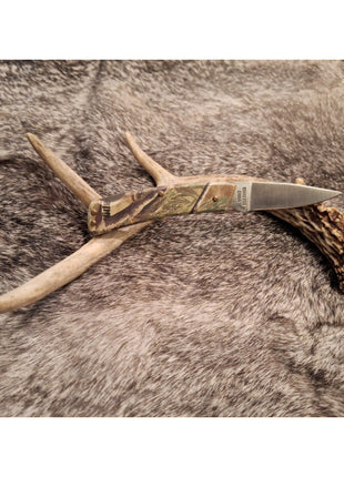 Hunter's Advantage Team Realtree Folding Pocket Knife Plain Edge Lockback Camo