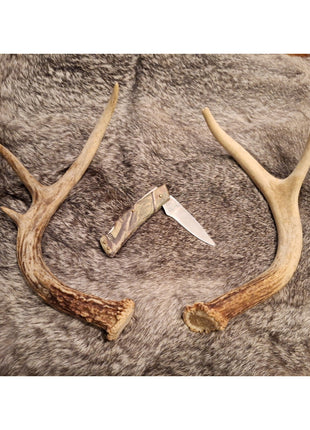 Hunter's Advantage Team Realtree Folding Pocket Knife Plain Edge Lockback Camo