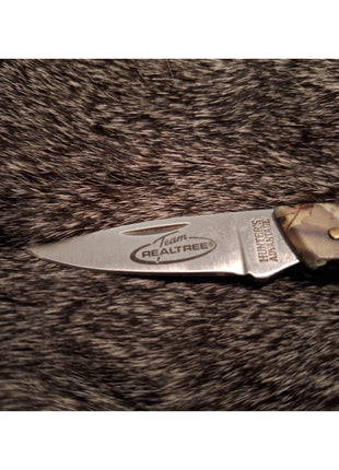 Hunter's Advantage Team Realtree Folding Pocket Knife Plain Edge Lockback Camo