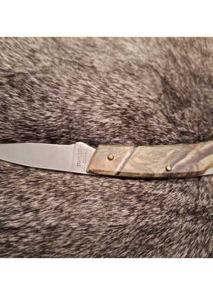 Hunter's Advantage Team Realtree Folding Pocket Knife Plain Edge Lockback Camo