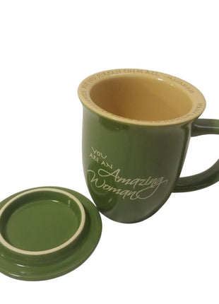 You Are an Amazing Woman Inspirational Mug Coffee Uplifting message By Abby Gift