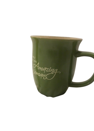 You Are an Amazing Woman Inspirational Mug Coffee Uplifting message By Abby Gift