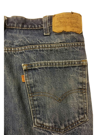 VTG Levi 505 (20505-0217) Orange Tab Jeans Mens Tagged 38x30 Measures 37x29 USA