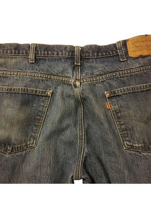 VTG Levi 505 (20505-0217) Orange Tab Jeans Mens Tagged 38x30 Measures 37x29 USA