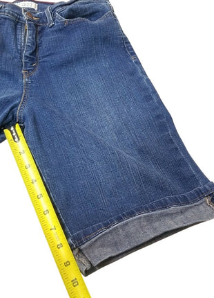 Levis Perfectly Slimming 548 Womens Bermuda Denim Shorts Size 12 Stretch Jeans