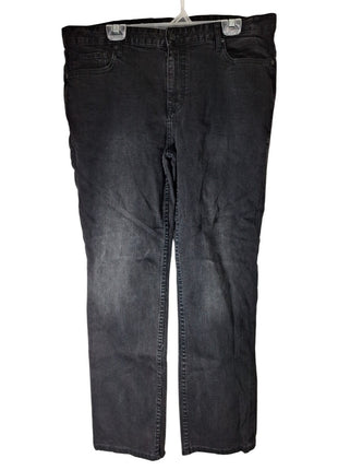 Calvin Klein Men’s Regular Fit Straight Leg Jeans Size 38x32 Black Denim 5-Pocket