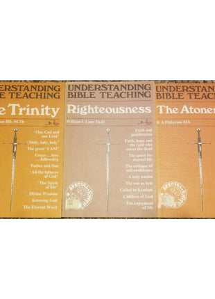 Lot of 3 Understanding Bible Teaching Books - Trinity Righteousness Atonement