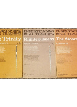 Lot of 3 Understanding Bible Teaching Books - Trinity Righteousness Atonement