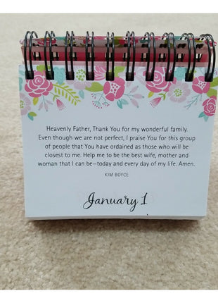 Moments for Moms, Perpetual Flip Calendar w/ Christian Scripture & Inspiration