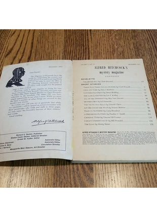 ALFRED HITCHCOCK'S MYSTERY MAGAZINE - December 1972  - PULP ERA MYSTERY DIGEST