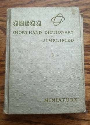 Gregg Shorthand Dictionary Simplified Miniature Mini 1951