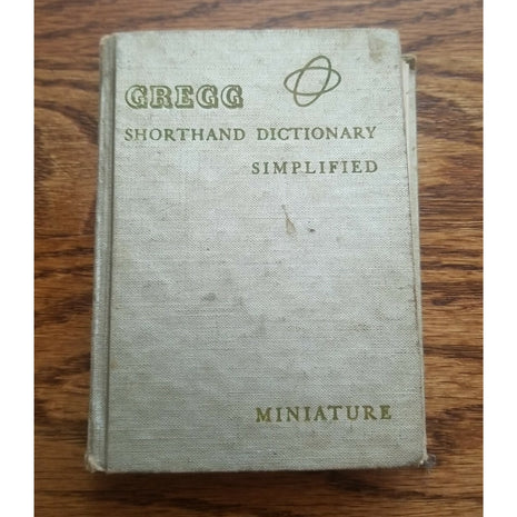 Gregg Shorthand Dictionary Simplified Miniature Mini 1951