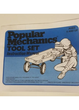 Vintage Popular Mechanics Tool Set Instructional Manual - RARE