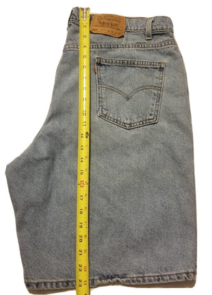 Mens Vintage Levis 42 550 Jean Shorts Orange Tab