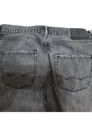 American Eagle Mens Skater Jeans 32x34 Denim Black Faded Distressed