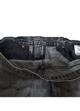 American Eagle Mens Skater Jeans 32x34 Denim Black Faded Distressed