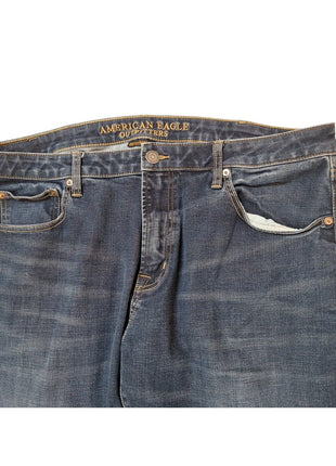 American Eagle Outfitters Mens Original Bootcut Jeans Mid-Rise Blue Denim Size 36x34