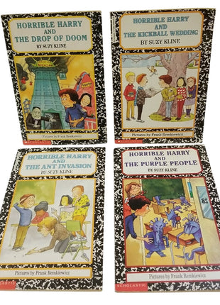 Horrible Harry Childrens Chapter Book Set Of 4 By Suzy Kline Scholastic
