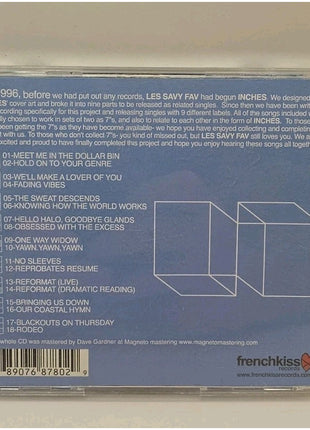 Les Savy Fav- Inches  CD & DVD  Very good Deluxe Edition Frenchkiss Records 2004