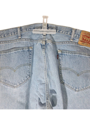 Levis 505 Jeans Men’s 42x30 Regular Fit Straight Leg Blue Denim Used Jeans