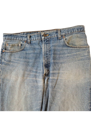 Levis 550 Relaxed Fit Mens Jeans 38x32 Medium Wash Classic Denim Casual Wear