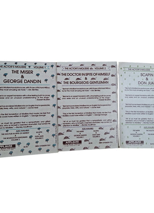 The Actors Molière 3-Volume Paperback Set By Albert Bermel