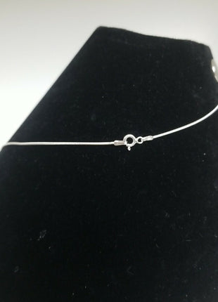 FAS Necklace Sterling Silver 925 Purple Stone Pendant 10.7g