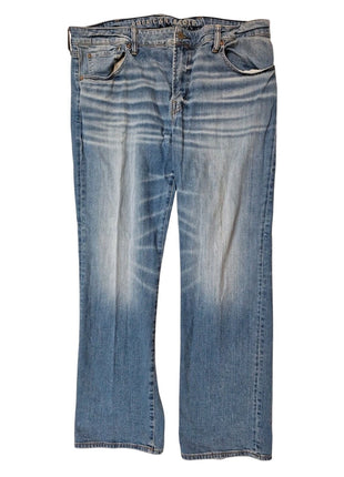 American Eagle Men’s Classic Bootcut Jeans Size 40x32 Medium Wash Blue Denim Flex