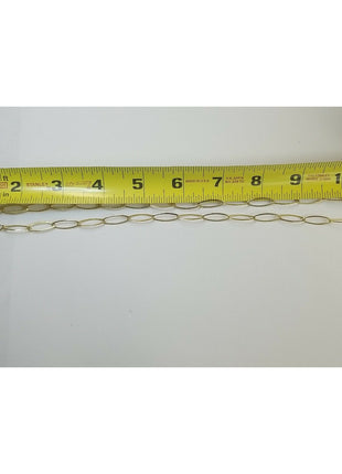 925 Danecraft Gold Tone Sterling Silver Oval Chain Necklace 23.5" 5.7g