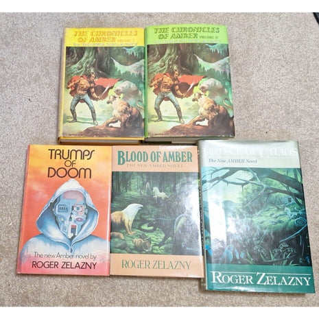 LOT The Chronicles of Amber I & II Trumps Doom Blood Prince Chaos Roger Zelazny