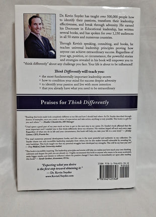 Think Differently to Achieve Amazing Success! by Kevin C. Snyder Signed Copy