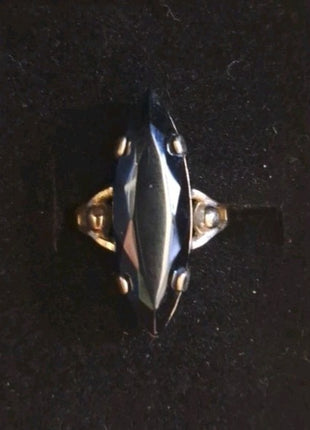 Vintage Antique Art Deco Ring - Sterling Shank Size 3.5