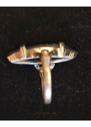 Vintage Antique Art Deco Ring - Sterling Shank Size 3.5