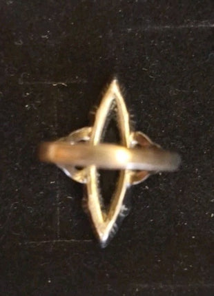 Vintage Antique Art Deco Ring - Sterling Shank Size 3.5