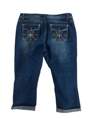 ND Weekend Adult Women's Size 12 Stone Wash Mid Rise Blue Jean Capris