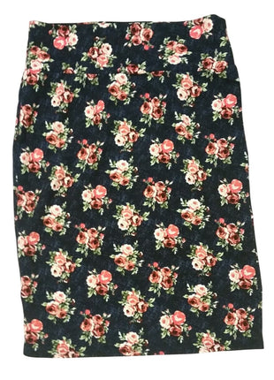 LULAROE  FLORAL Stretch  SKIRT Size M Medium  Made in USA