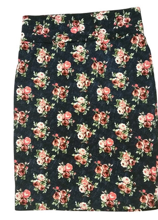 LULAROE  FLORAL Stretch  SKIRT Size M Medium  Made in USA