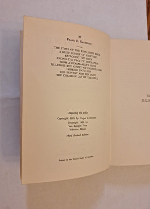 Exploring the Bible by Frank E. Gaebelein – Hardcover, Ex-Library