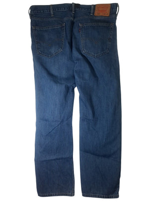 Levi’s 505 Men’s Regular Fit Straight Jeans Size 38x32 Medium Wash Blue Denim