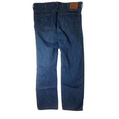 Levi’s 505 Men’s Regular Fit Straight Jeans Size 38x32 Medium Wash Blue Denim